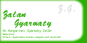 zalan gyarmaty business card